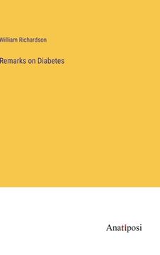 portada Remarks on Diabetes 