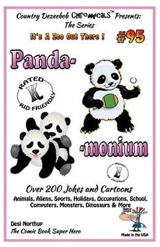 portada Panda - monium - Over 200 Jokes and Cartoons - Animals, Aliens, Sports, Holidays, Occupations, School, Computers, Monsters, Dinosaurs & More - in BLAC (en Inglés)