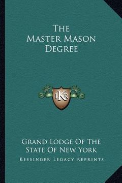 portada the master mason degree (in English)