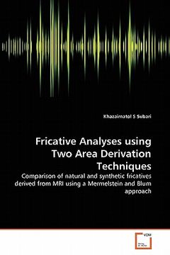 portada fricative analyses using two area derivation techniques (en Inglés)
