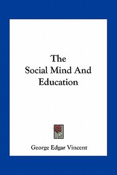 portada the social mind and education (en Inglés)