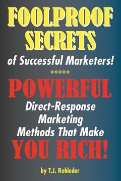 portada foolproof secrets of successful marketers! (en Inglés)