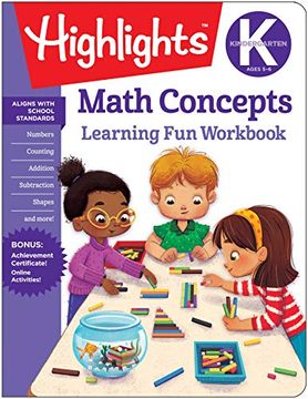 portada Math Concepts: Highlights Hidden Pictures (Highlights Learning fun Workbooks) (in English)
