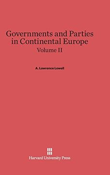 portada Governments and Parties in Continental Europe, Volume ii (en Inglés)