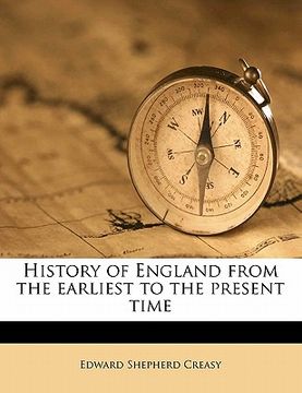 portada history of england from the earliest to the present time (in English)