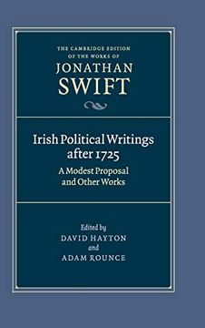 portada Irish Political Writings After 1725: A Modest Proposal and Other Works (The Cambridge Edition of the Works of Jonathan Swift) (in English)