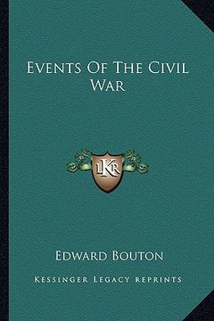portada events of the civil war (en Inglés)