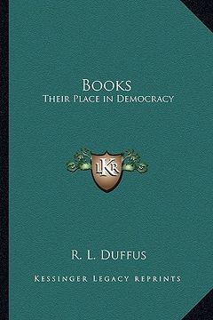 portada books: their place in democracy (in English)