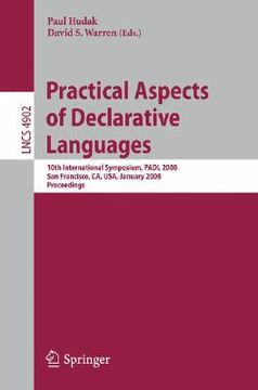 portada practical aspects of declarative languages (en Inglés)
