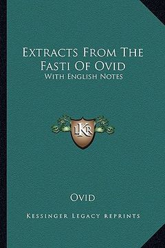 portada extracts from the fasti of ovid: with english notes (in English)