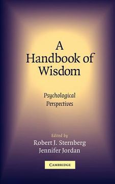 portada A Handbook of Wisdom: Psychological Perspectives (in English)