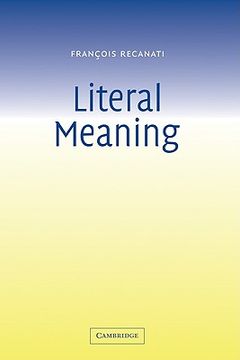 portada Literal Meaning (in English)