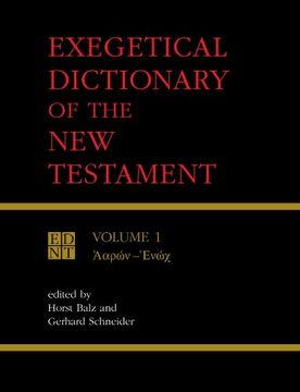 portada Exegetical Dictionary of the new Testament, Vol. 1: Volume 1 (in English)