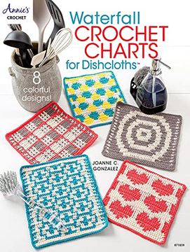 portada Waterfall Crochet Charts for Dishcloths