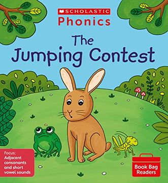 portada Phonics Readers: The Jumping Contest Decodable Phonic Reader for Ages 4-6 Exactly Matches Little Wandle Letters and Sounds Revised - Phase 4 (Phonics Book bag Readers)
