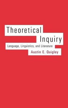 portada Theoretical Inquiry: Language, Linguistics, and Literature (en Inglés)