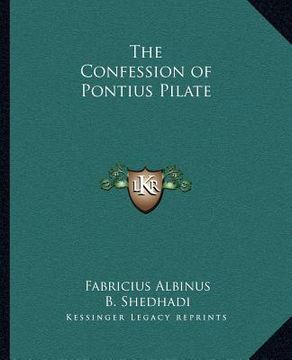 portada the confession of pontius pilate (in English)