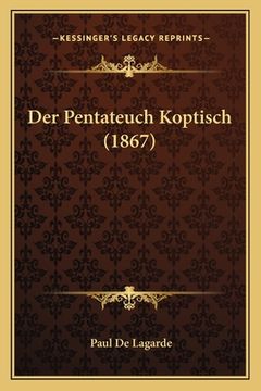 portada Der Pentateuch Koptisch (1867) (in German)