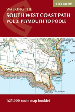 portada South West Coast Path map Booklet - vol 3: Plymouth to Poole (en Inglés)