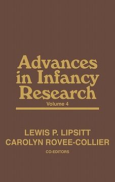 portada advances in infancy research, volume 4 (en Inglés)