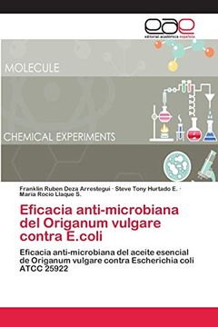 portada Eficacia Anti-Microbiana del Origanum Vulgare Contra E. Coli