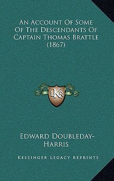 portada an account of some of the descendants of captain thomas brattle (1867) (in English)