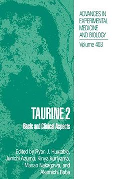 portada Taurine 2: Basic and Clinical Aspects (Advances in Experimental Medicine and Biology) (v. 2) (in English)