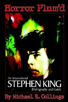 portada horror plum'd: international stephen king bibliography & guide 1960-2000 - trade edition (in English)