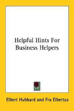 portada helpful hints for business helpers (in English)