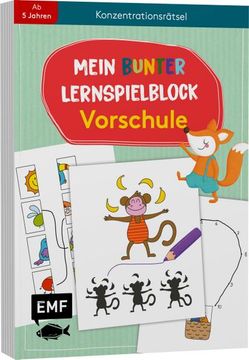 portada Mein Bunter Lernspielblock - Vorschule: Konzentrationsrätsel (en Alemán)