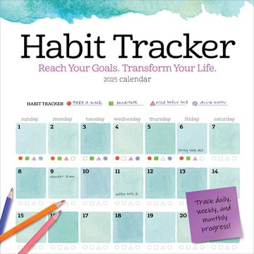 portada Habit Tracker Wall Calendar 2025: Reach Your Goals―Transform Your Life