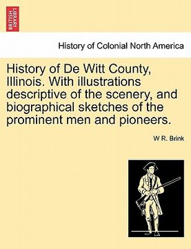 portada history of de witt county, illinois. with illustrations descriptive of the scenery, and biographical sketches of the prominent men and pioneers. (in English)
