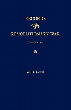 portada records of the revolutionary war. third edition. with index to saffell's list of virginia soldiers in the revolution, by j. t. mcallister, 1913. (en Inglés)