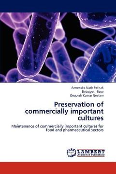 portada preservation of commercially important cultures (en Inglés)