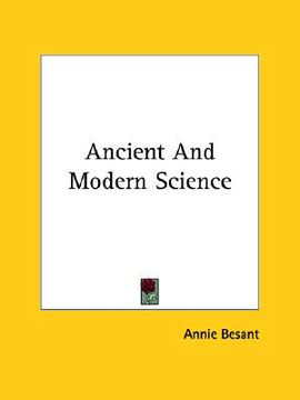 portada ancient and modern science (en Inglés)