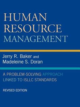 portada human resource management: a problem-solving approach linked to isllc standards (in English)