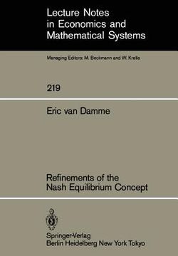 portada refinements of the nash equilibrium concept (en Inglés)