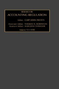 portada research in accounting regulation, volume 13 (en Inglés)