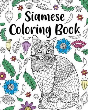 portada Siamese cat Coloring Book (en Inglés)