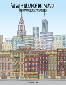 portada Paisajes urbanos del mundo libro para colorear para adultos