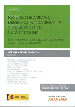 portada Recurso de Amparo, Derechos Fundamentales y Trascendencia Constitucional (Formato Dúo): El Camino Hacia la Objetivación del Amparo Constitucional en España