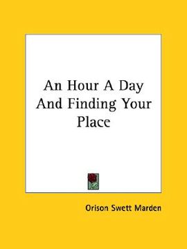 portada an hour a day and finding your place (en Inglés)