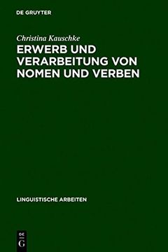 portada erwerb und verarbeitung von nomen und verben (en Inglés)