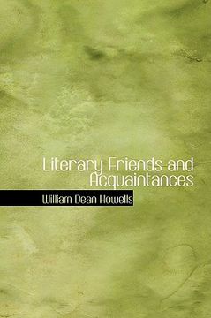 portada literary friends and acquaintances