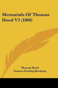 portada memorials of thomas hood v2 (1860) (en Inglés)