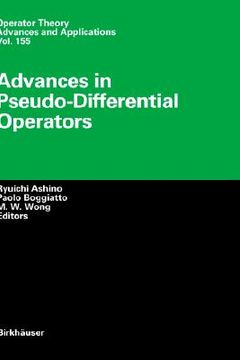 portada advances in pseudo-differential operators (en Inglés)