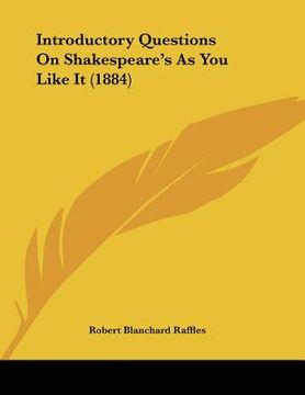 portada introductory questions on shakespeare's as you like it (1884) (en Inglés)