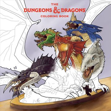 portada The Dungeons & Dragons Coloring Book: 80 Adventurous Line Drawings (in English)