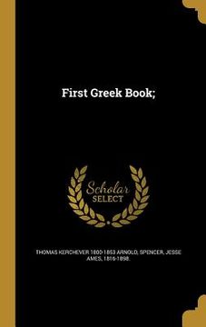 portada First Greek Book; (en Inglés)