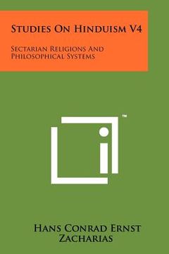 portada studies on hinduism v4: sectarian religions and philosophical systems (en Inglés)